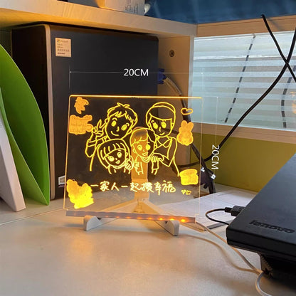 LED Drawing Board for Kids with Stand and Accessories