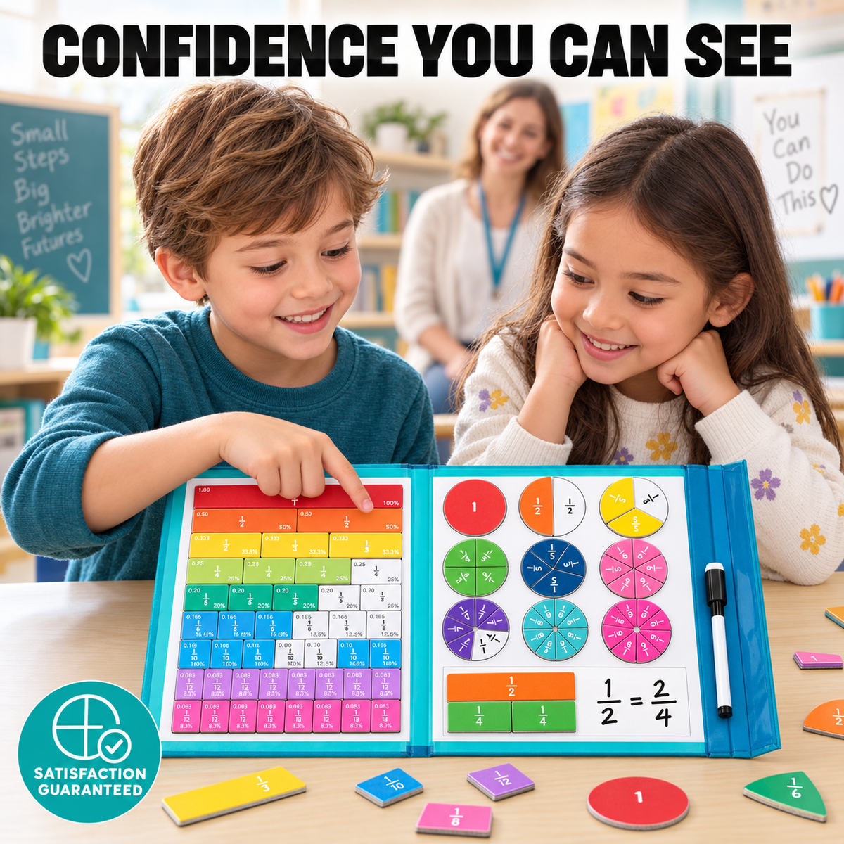 Montessori Kids Fraction Magnet Learning Toy