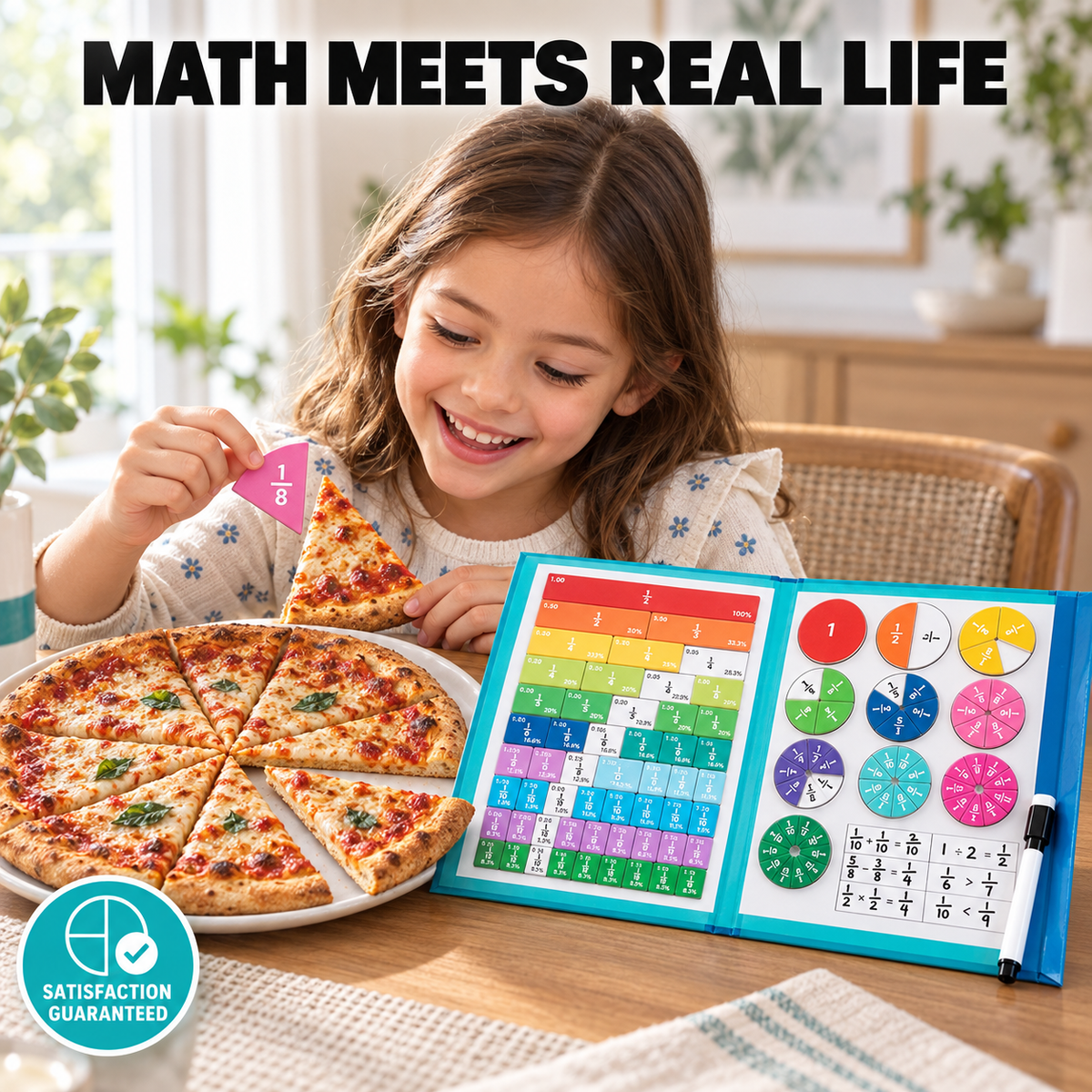 Montessori Kids Fraction Magnet Learning Toy
