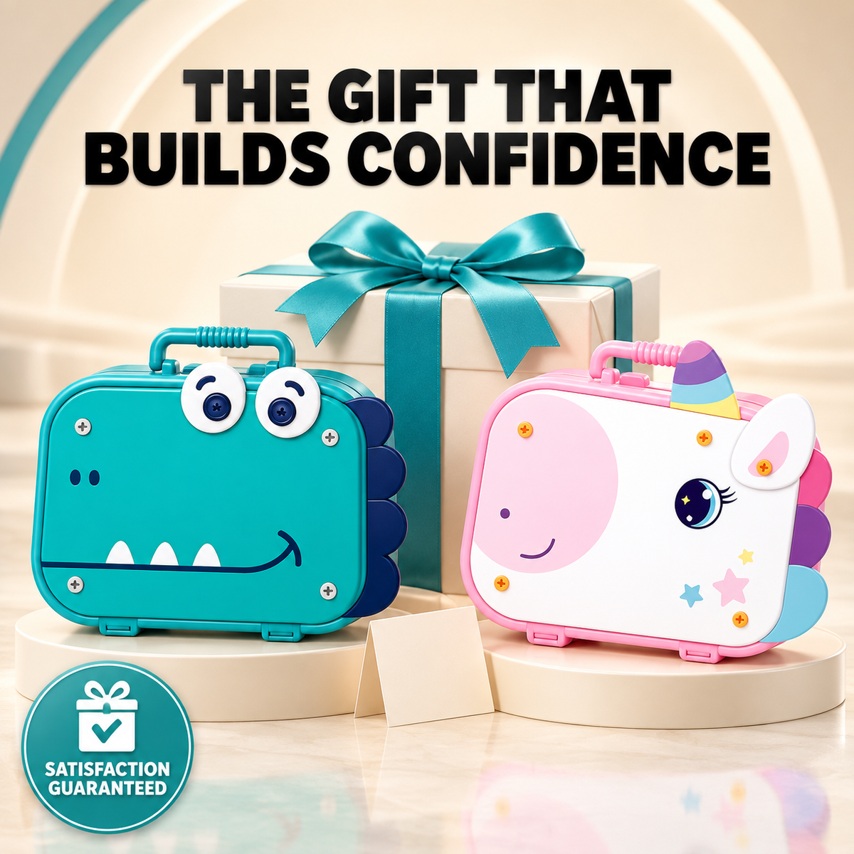 Kids Construction Play Set Toy Drill, Screws & Building Board for Fine Motor Skills