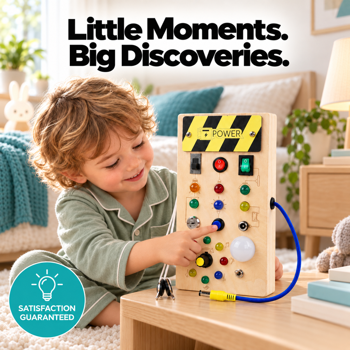 Montessori Wooden Busy Board