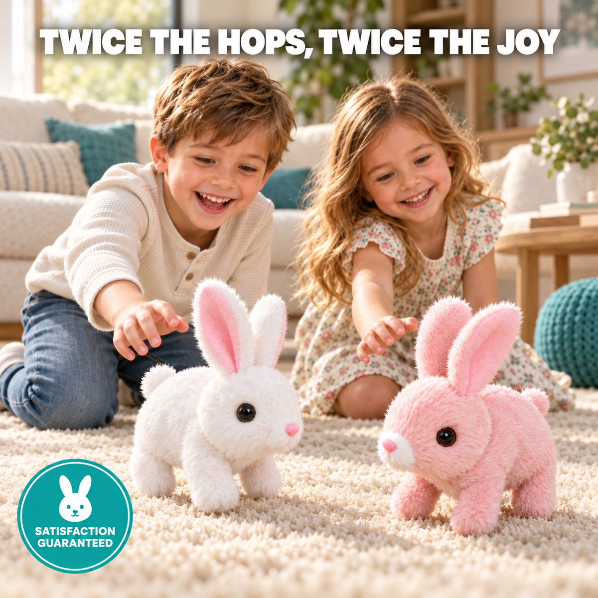 HopBunny Interactive Walking Plush Toy
