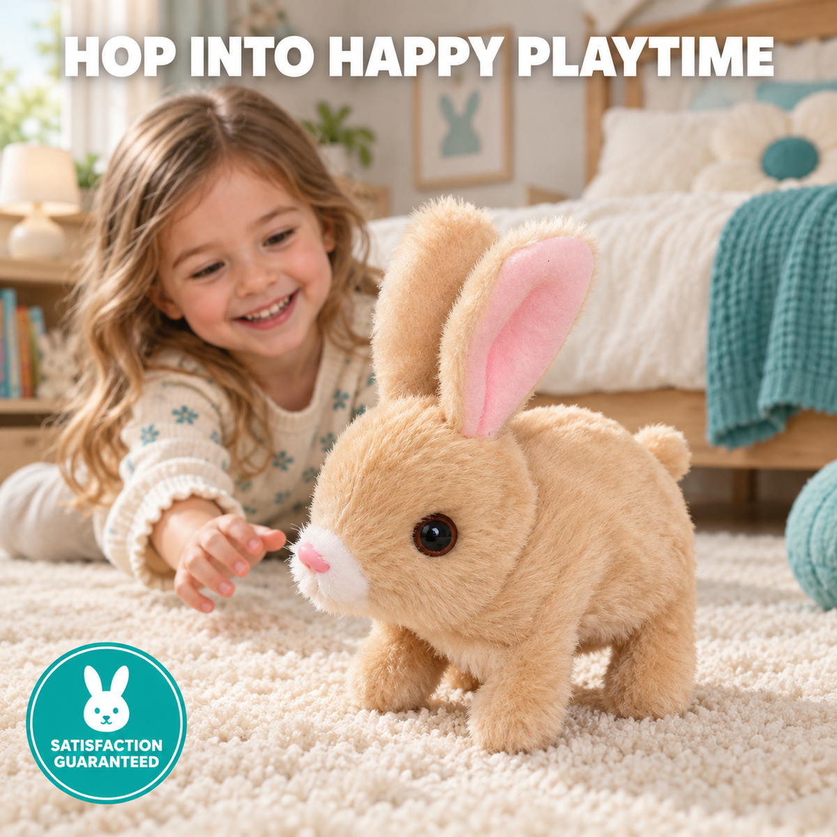 HopBunny Interactive Walking Plush Toy