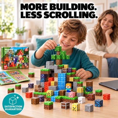 Magnetic Building Blocks For Reducing Screentime & Hours Of Fun