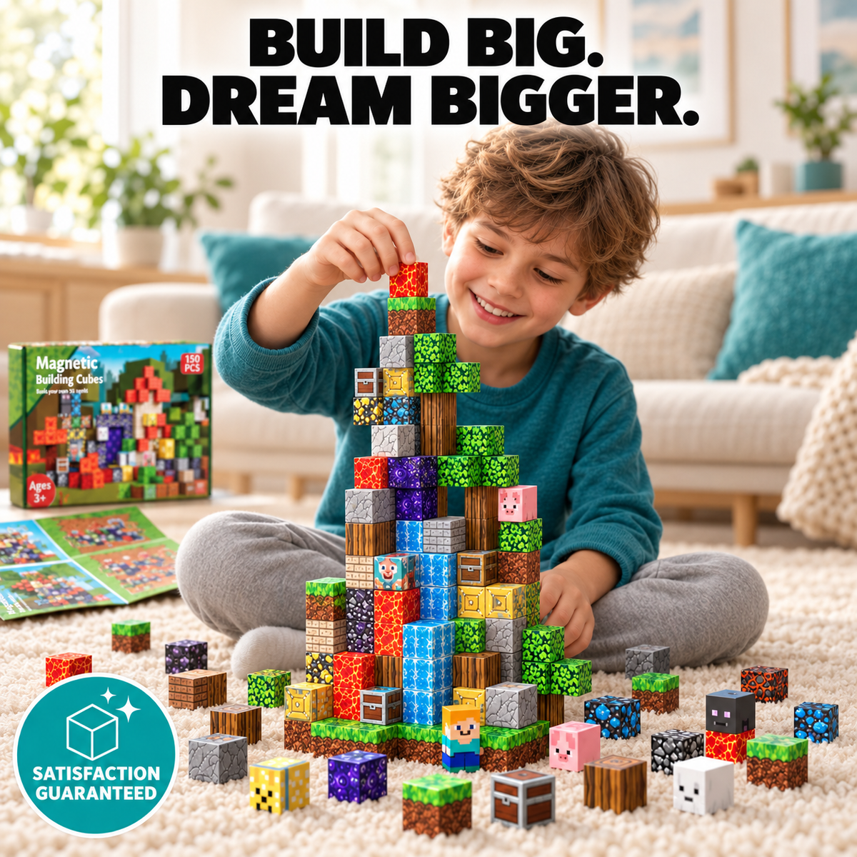 Magnetic Building Blocks For Reducing Screentime & Hours Of Fun