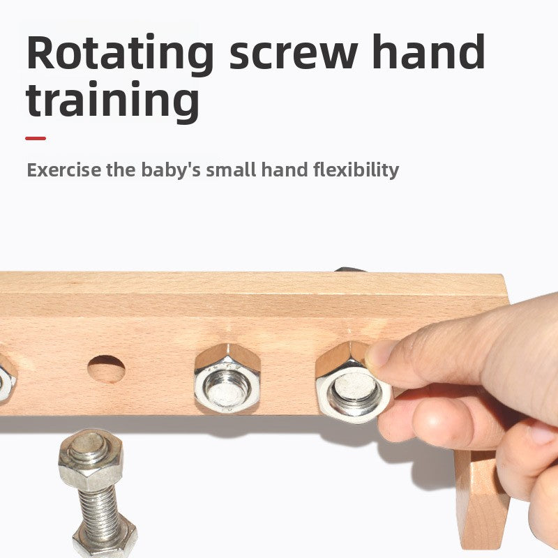 Montessori Wooden Screw & Nut Toy Fine Motor Skills & Focus Training for Kids