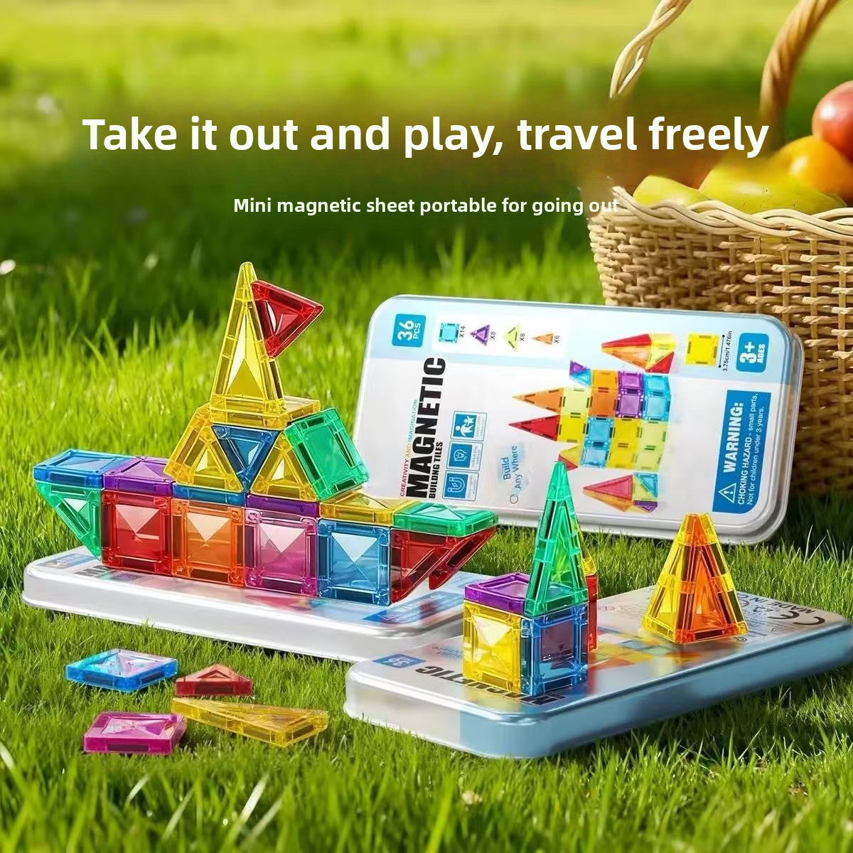 Montessori Travel Magnetic Tiles