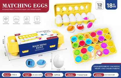 Montessori Shape Sorting Eggs